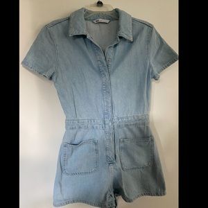 Zara Denim Romper